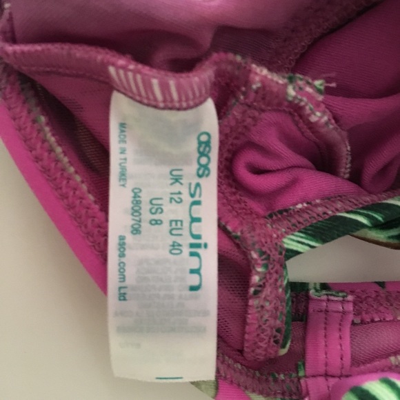 ASOS Swim Nwot Asos Tropical One Piece Swimsuit Poshmark